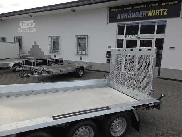 Remorque porte-engins Martz Builder 3500kg 2625kg Nutlast Aluboden