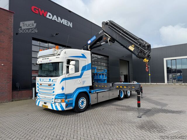 Camion-grue Scania R450 6x2 HMF 5020-K7+2 ,Winch Euro 6
