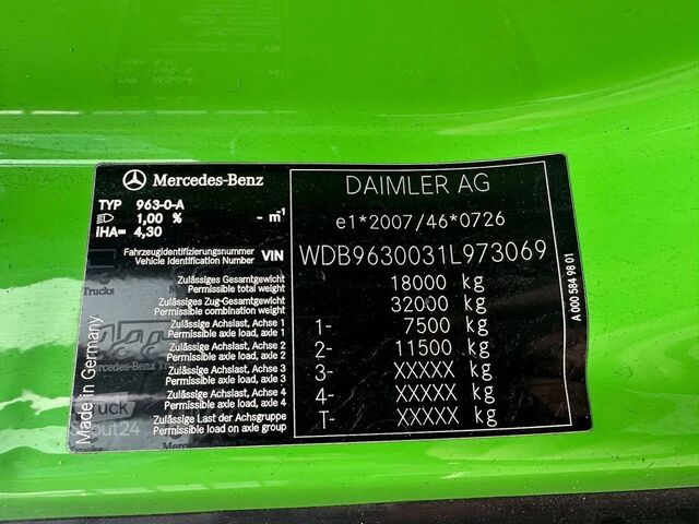  Mercedes-Benz Antos 2030 4x2 Atlas 120.2E-A 3 L Euro 6