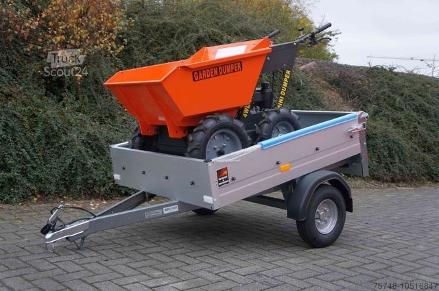 Kerekes rakodó  Minidumper Schubkarre Radlader 4x4 inkl Anhänger