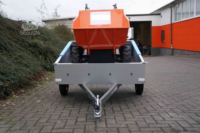 Kerekes rakodó  Minidumper Schubkarre Radlader 4x4 inkl Anhänger