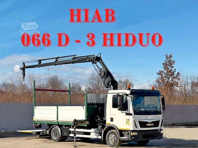 Autolaadkraan MAN TGL 12.220 Pritsche 4,50 m + HIAB 066 D-3 HIDUO