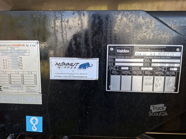 Tridem kipperaanhanger Schwerlastkipper Tridem PBN 30R