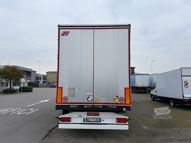 Nyitott ponyvás félpótkocsi Viberti 