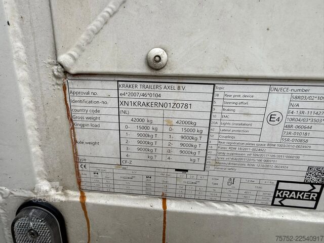 Pārvietojamā grīda Kraker N/A K-Force 92m3 Cargo Floor 10MM SAF Schijfremmen