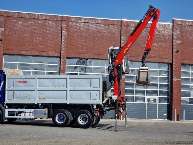 Camion-benne avec grue Scania G500 6x2 - Tipper + Palfinger epsilon M110L - R...