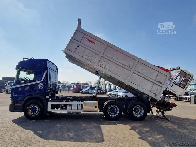 Camion-benne avec grue Scania G500 6x2 - Tipper + Palfinger epsilon M110L - R...