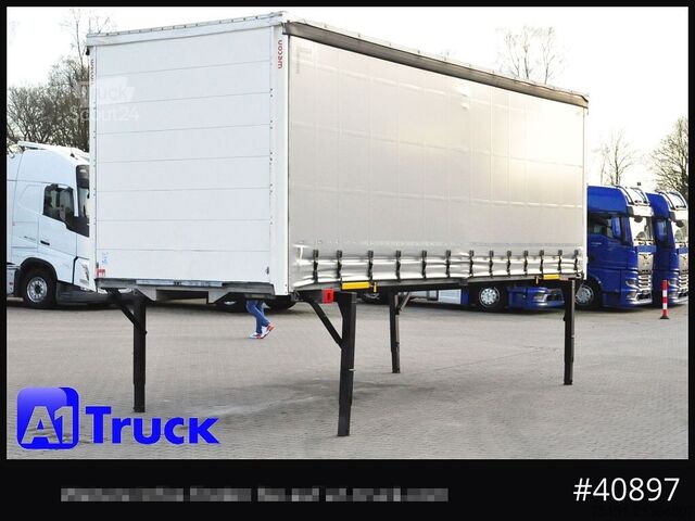 Nadwozie wymienne z platformą i plandeką WECON WPR 745, verzinkt, 2520  innen, Code XL