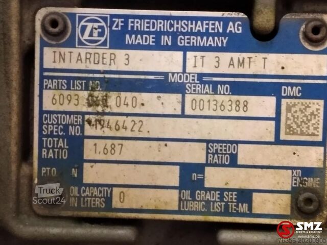 Caja de cambios Daf Occ Versnellingsbak daf 12AS2331TD