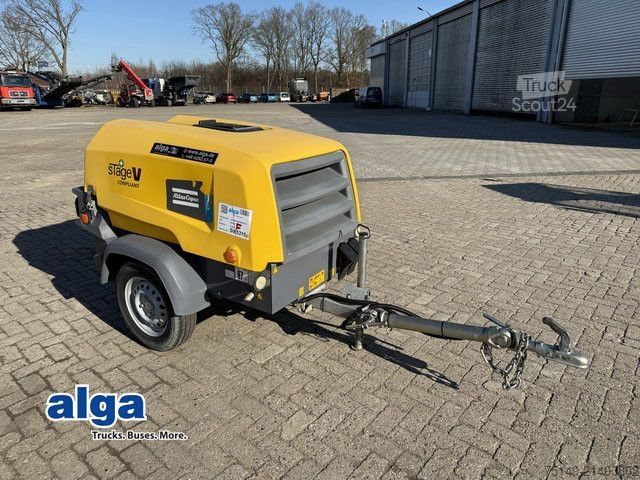 Car trailer ATLAS Atlas-Copco XAS 38, Kompressor, 7bar, Kubota
