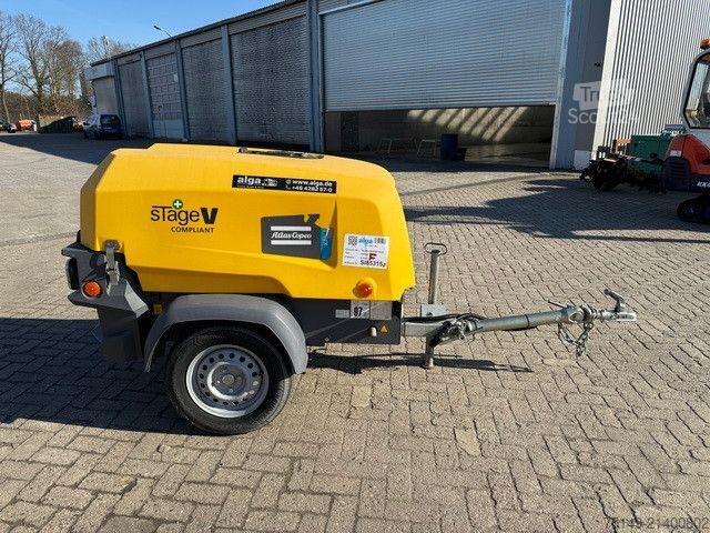 Car trailer ATLAS Atlas-Copco XAS 38, Kompressor, 7bar, Kubota