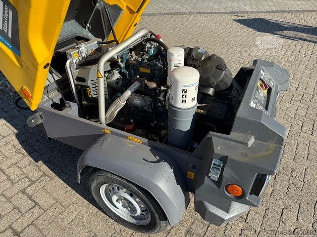 Car trailer ATLAS Atlas-Copco XAS 38, Kompressor, 7bar, Kubota