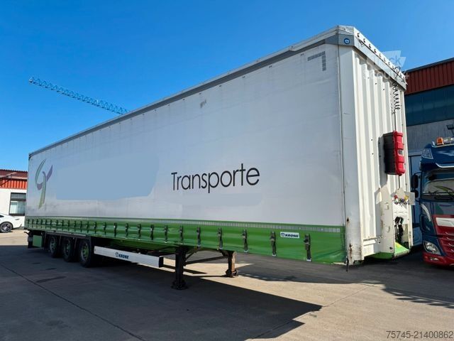 Ανοιχτό ημιρυμουλκούμενο με μουσαμά KRONE SD *  * HUBDACH * LIFTACHSE * 2,90 M HOCH *