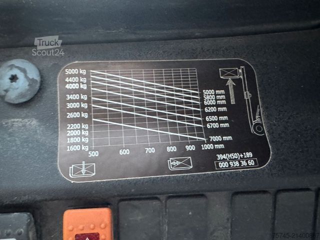 Frontstapler LINDE H 50 * TRIPLEX * GAS * 5.600 h *