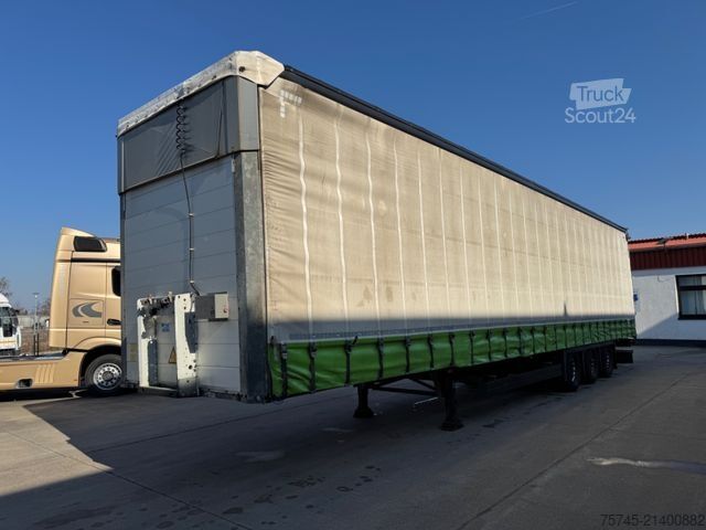 Ανοιχτό ημιρυμουλκούμενο με μουσαμά SCHMITZ CARGOBULL SCB*S3T *  * HUBDACH * LIFTACHSE * VOLUMEN*