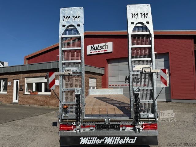 Trailer med arbejdsplatform MÜLLER-MITTELTAL ETÜ-TA-R 21 Tieflader 7m, luftgefedert, LED