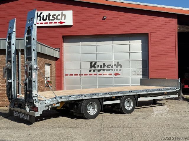 Trailer med arbejdsplatform MÜLLER-MITTELTAL ETÜ-TA-R 21 Tieflader 7m, luftgefedert, LED