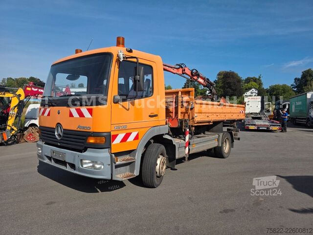 Damperli kamyon MERCEDES-BENZ Atego 1218 / Kipper+Kran / load 5,2ton / E3