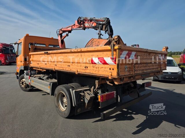 Damperli kamyon MERCEDES-BENZ Atego 1218 / Kipper+Kran / load 5,2ton / E3