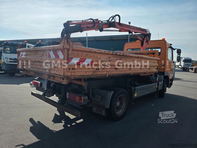 Damperli kamyon MERCEDES-BENZ Atego 1218 / Kipper+Kran / load 5,2ton / E3