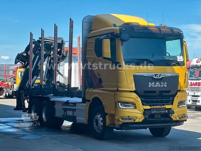 Camion forestier MAN TGX 33.580 6x4 BL PAVIC Holz & TAJFUN 130ZK