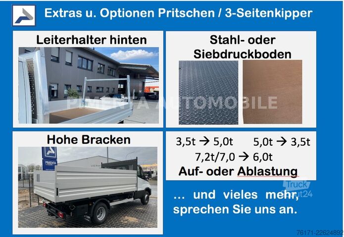 Camion bâché IVECO Daily 70C18HP PRITSCHE PLANE LUFT TEMPO AHK KLIM