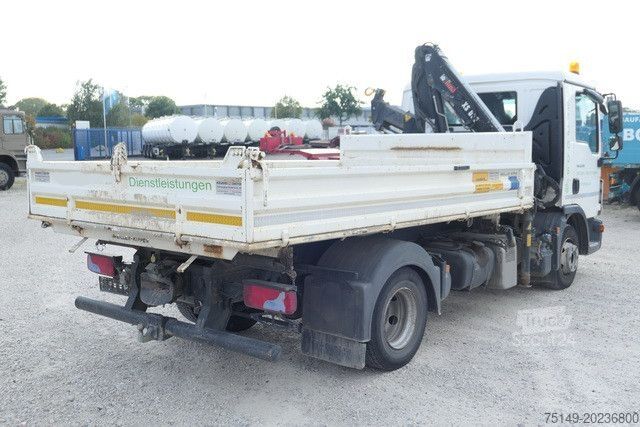 Dreiseitenkipper MAN 8.220 TGL BB, Hiab 055 BS-2, Greifer, AHK, Funk