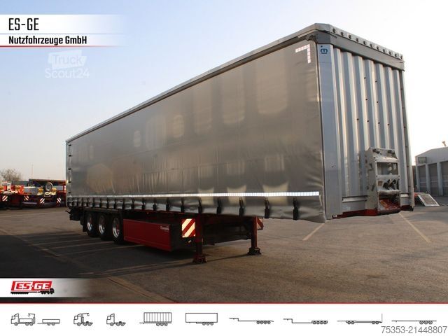 Semi-remorque bâchée KRONE 3-Achs-Sattelanhänger, Curtainsider