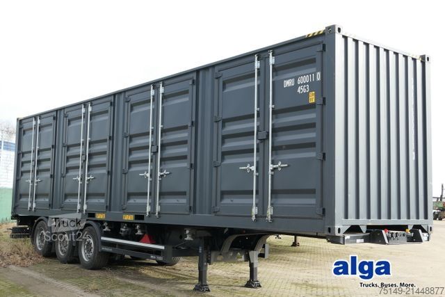 Spesialkjøretøy 40-Fuß-HC Container mit offener Seite (4 Türen)