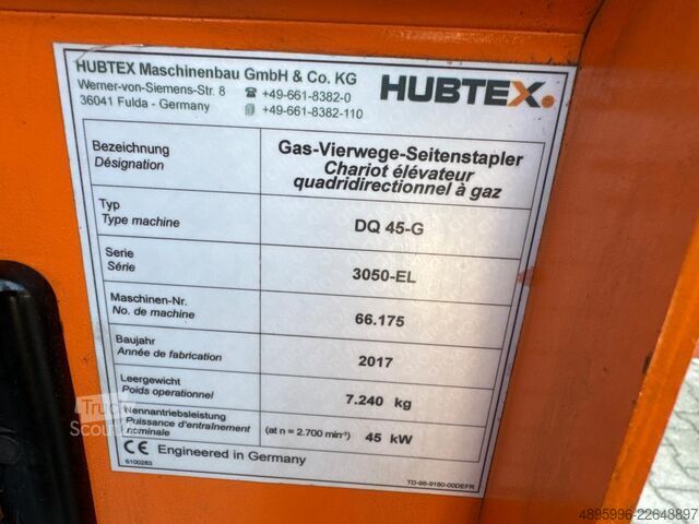  Combilift Hubtex DQ45 G /LPG/Only 1116 hours !