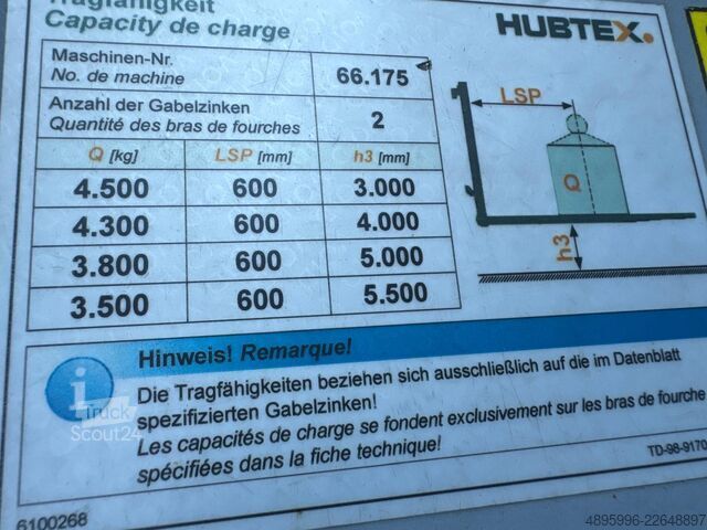  Combilift Hubtex DQ45 G /LPG/Only 1116 hours !
