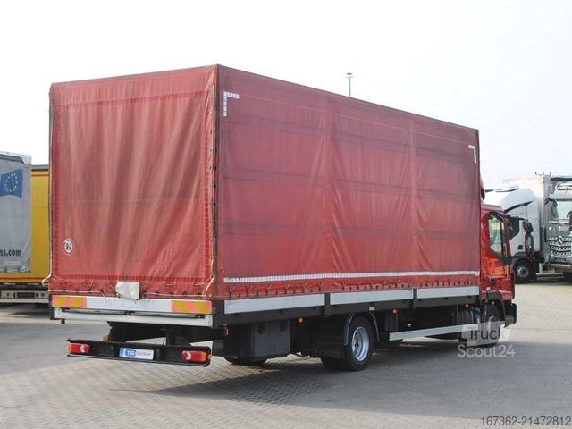 Camion bâché IVECO EUROCARGO 75E, EURO 6, SIDEWALLS