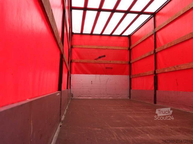 Camion bâché IVECO EUROCARGO 75E, EURO 6, SIDEWALLS