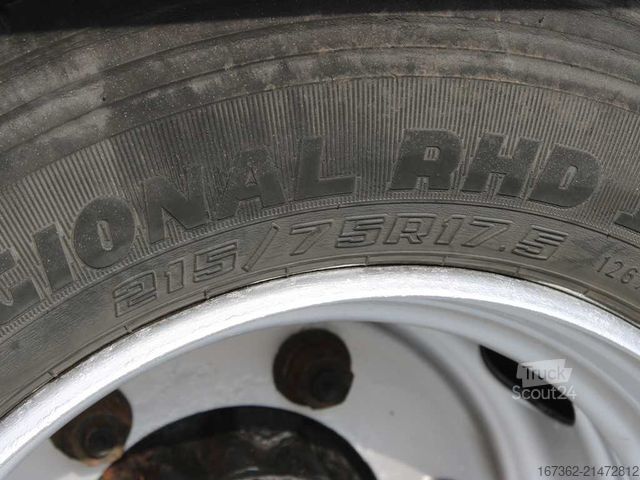 Camion bâché IVECO EUROCARGO 75E, EURO 6, SIDEWALLS