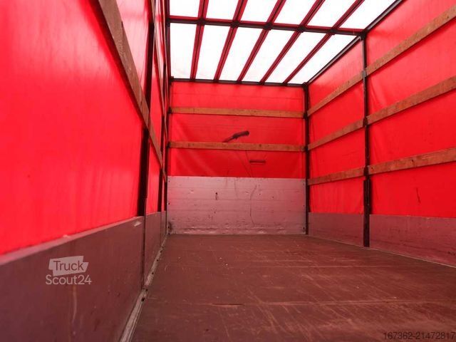 Camion bâché IVECO EUROCARGO 75E, EURO 6, SIDEWALLS