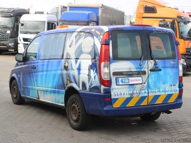 Ploščati dostavnik MERCEDES-BENZ VITO 113 CDI, BEACONS