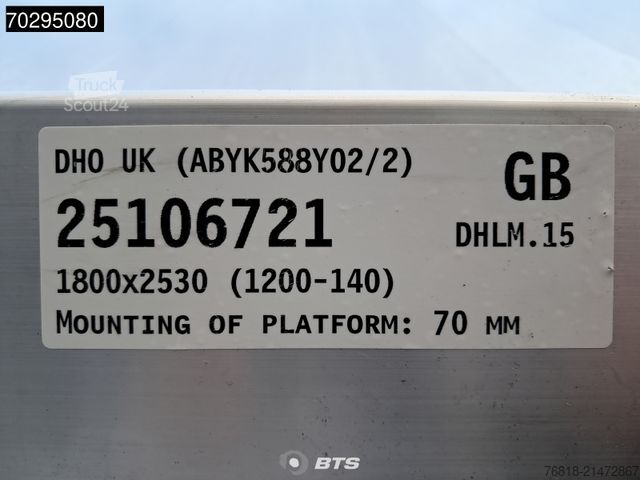 Kassevogn DAF XB 230 4X2 FA DC 12t - Paccar Body Koffer