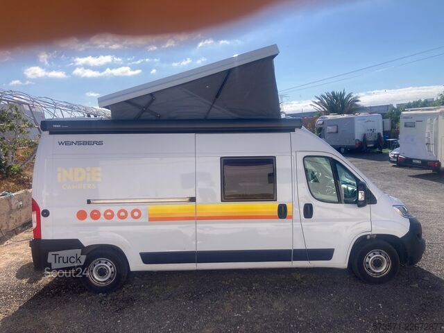 Camper Fiat Ducato Weinsberg Carabus 2023 | Manual | Techo elevable