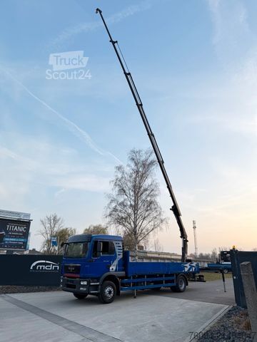 Krautuvas sumontuotas ant sunkvežimio MAN TGM 12.250 4x2 Pritsche 20m KRAN FUNK AHK