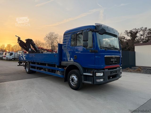 Krautuvas sumontuotas ant sunkvežimio MAN TGM 12.250 4x2 Pritsche 20m KRAN FUNK AHK
