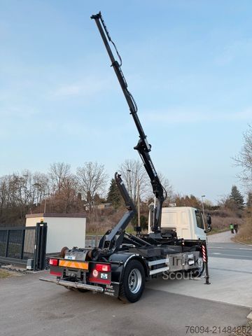 Kiepwagen DAF CF 75.250 Abrollkipper KRAN FUNK