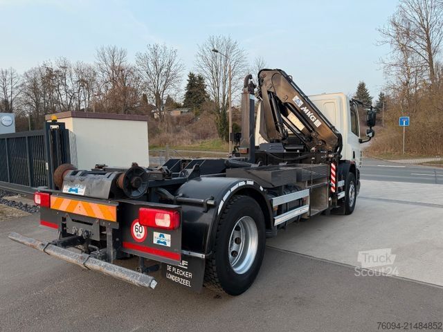 Kiepwagen DAF CF 75.250 Abrollkipper KRAN FUNK