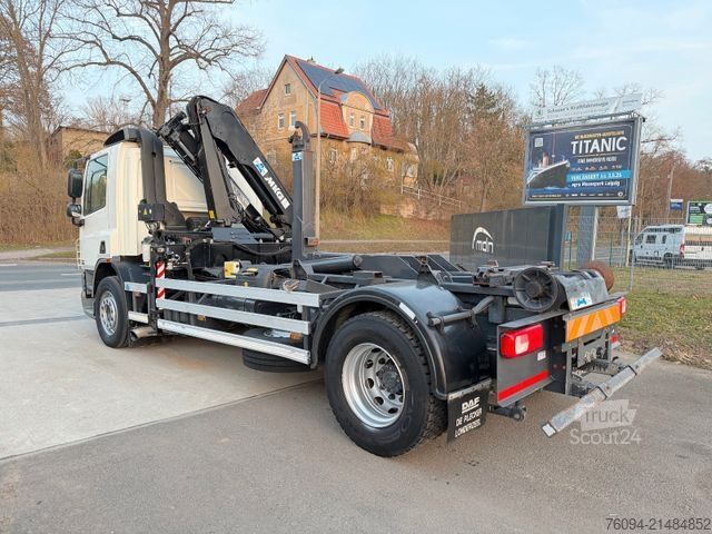 Kiepwagen DAF CF 75.250 Abrollkipper KRAN FUNK