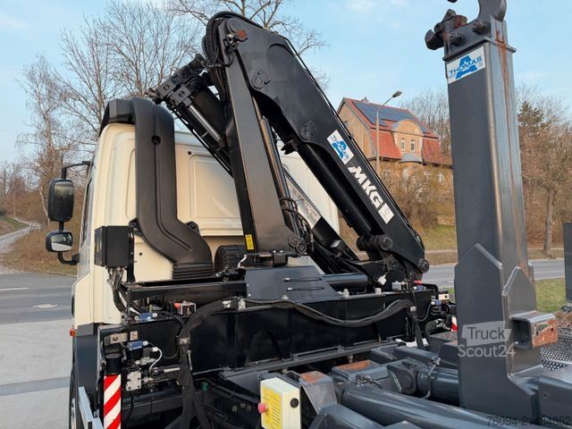 Kiepwagen DAF CF 75.250 Abrollkipper KRAN FUNK