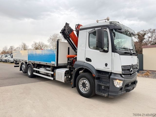 Ciężarówka z płaską platformą MERCEDES-BENZ Actros 2536 6x2 KRAN 20m FUNK Pritsche 7,5m
