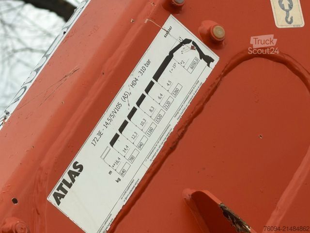 Ciężarówka z płaską platformą MERCEDES-BENZ Actros 2536 6x2 KRAN 20m FUNK Pritsche 7,5m