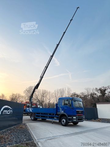 Platforminis sunkvežimis MAN TGM 12.250 4x2 Pritsche 20m KRAN FUNK AHK