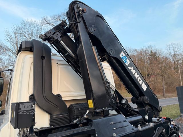 Haakarm vrachtwagen DAF CF 75.250 Abrollkipper KRAN FUNK