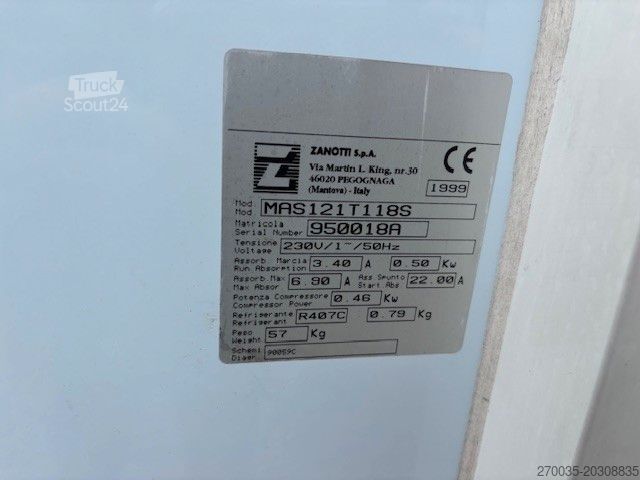 Ledus piekabe  TERZ 1-Achs Kühlanhänger+ZANOTTI+wie NEU+TOP