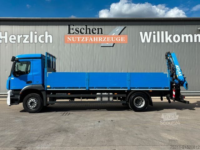 Lastbil med flak MERCEDES-BENZ Arocs 1830 I Atlas 120.2 Faltkran*Funk*UVV2026